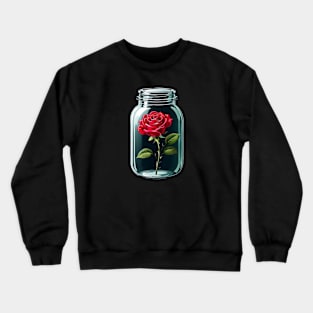 Rose in a jar Crewneck Sweatshirt